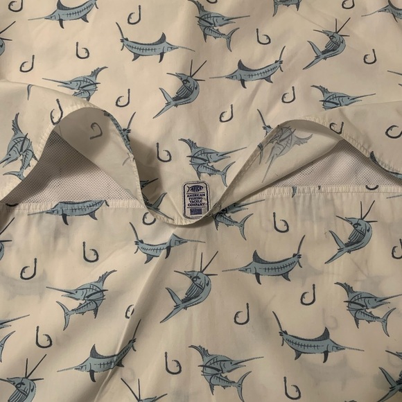 American Fishing Tackle Co. Nautical Fishing Short Sleeve Shirt - Picture 8 of 11